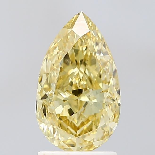 2.09 Ct. Fancy Intense Yellow Pear Lab Grown Diamond