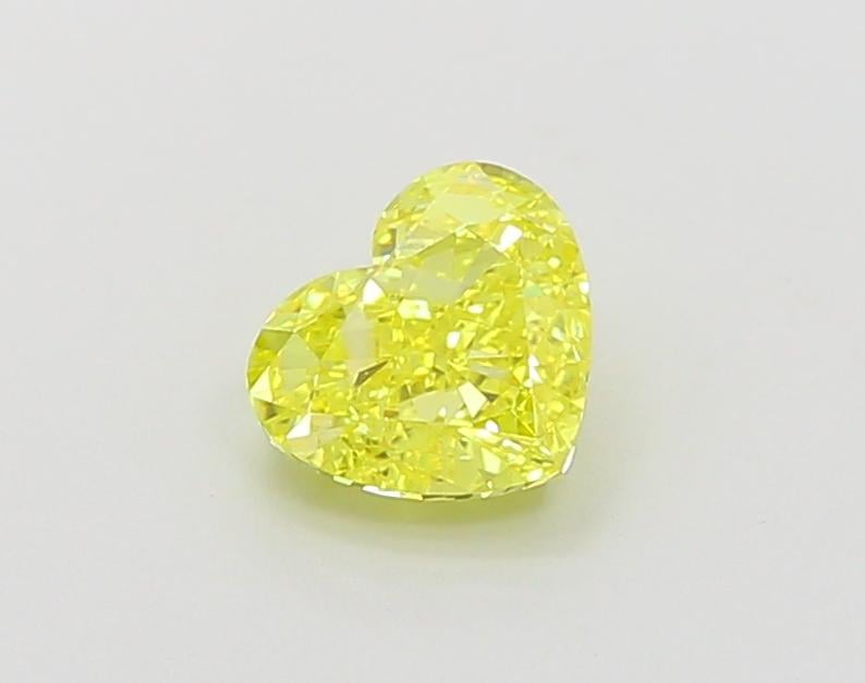 1.01 Ct. Fancy Vivid  Yellow Heart Lab Grown Diamond
