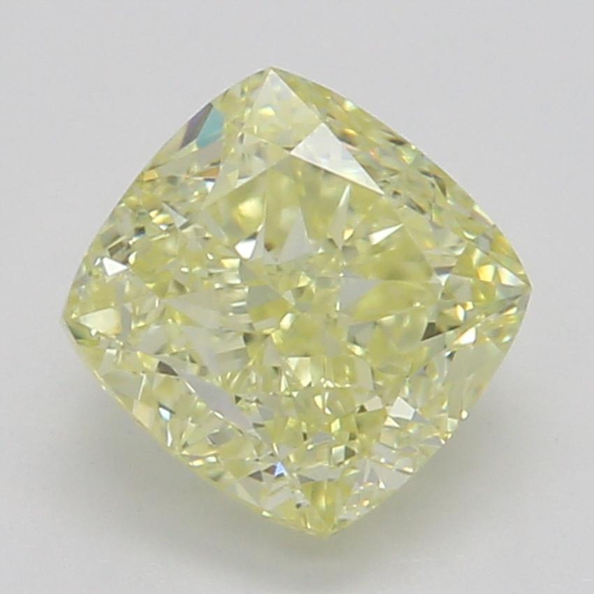 0.74 Ct. Fancy Yellow Cushion Diamond