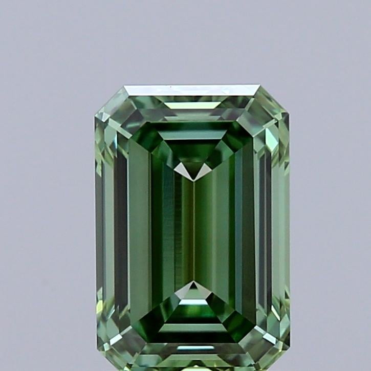 1.12 Ct. Fancy Vivid Green Emerald Lab Grown Diamond