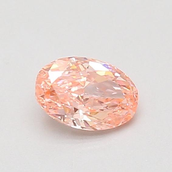 0.51 Ct. Fancy Vivid Pink Oval Lab Grown Diamond