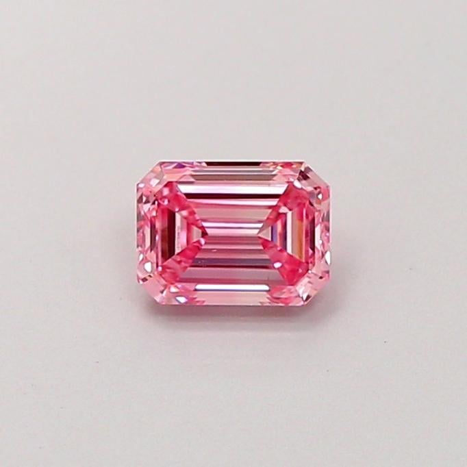 0.51 Ct. Fancy Vivid Pink Emerald Lab Grown Diamond