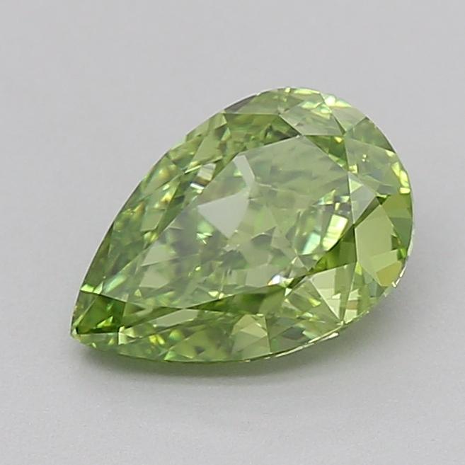 1.05 Ct. Fancy Vivid  Green Pear Lab Grown Diamond
