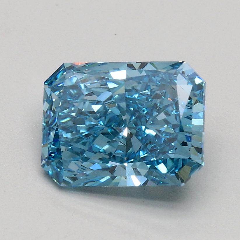 1.05 Ct. Fancy Vivid Blue Radiant Lab Grown Diamond