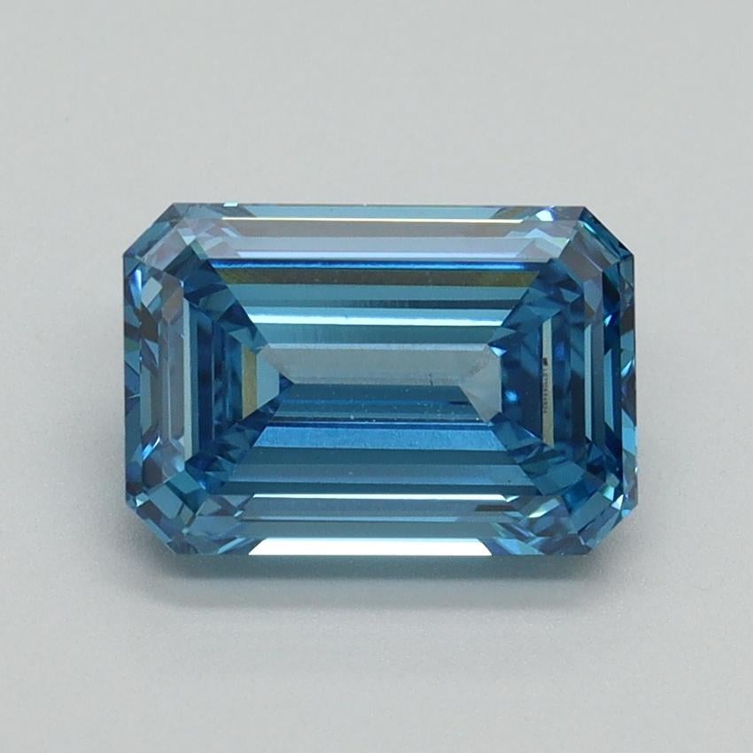2.05 Ct. Fancy Vivid Blue Emerald Lab Grown Diamond