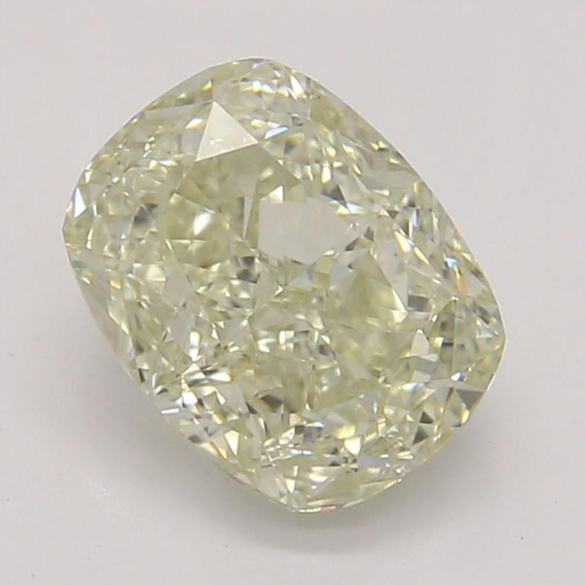 0.86 Ct. Fancy Light Brownish Greenish Yellow Cushion Diamond