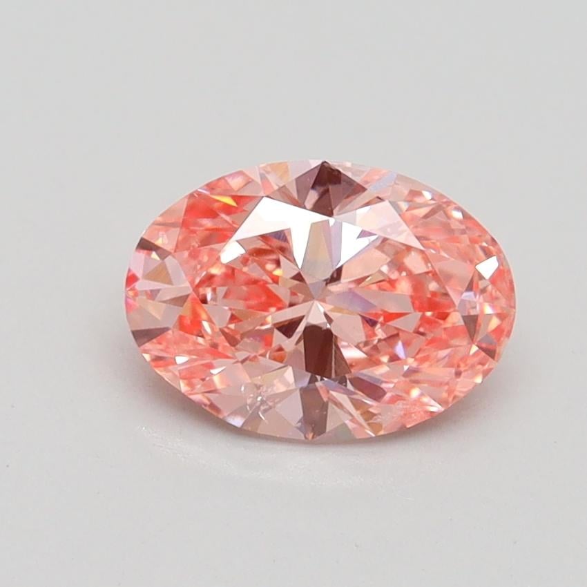 1.04 Ct. Fancy Intense Pink Oval Lab Grown Diamond