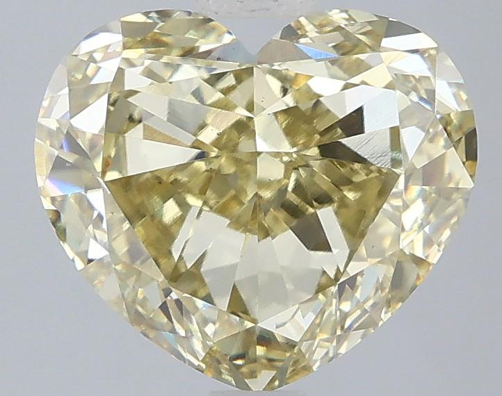 3.51 Ct. Fancy Yellow Heart Lab Grown Diamond