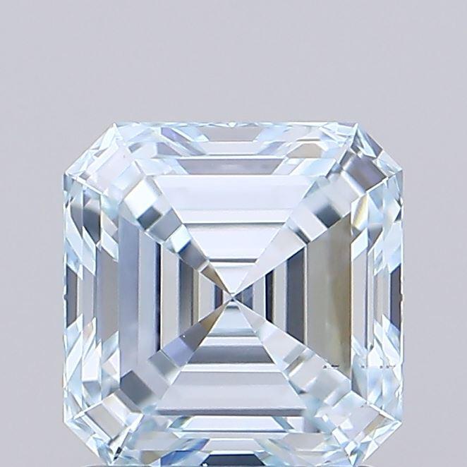 1.51 Ct. Fancy Blue Asscher Lab Grown Diamond