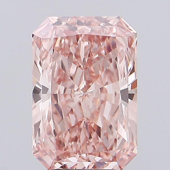 3.01 Ct. Fancy Intense Pink Radiant Lab Grown Diamond