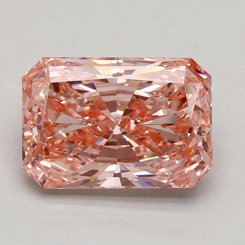 1.70 Ct. Fancy Intense Pink Radiant Lab Grown Diamond