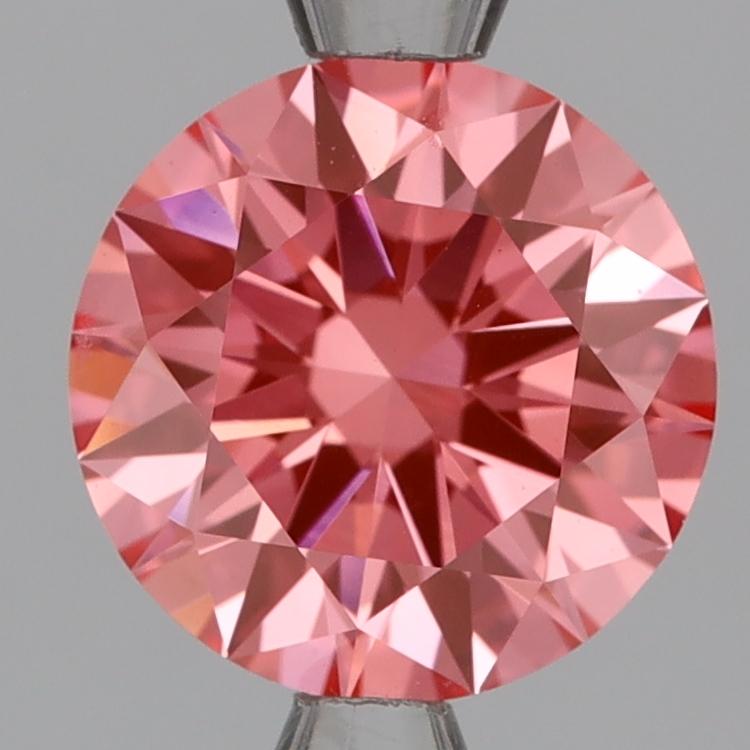 2.08 Ct. Fancy Vivid Pink Round Lab Grown Diamond