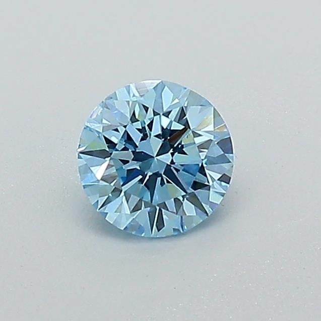 0.33 Ct. Fancy Vivid Blue Round Lab Grown Diamond