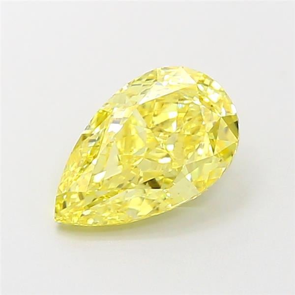 1.51 Ct. Fancy Vivid Yellow Pear Lab Grown Diamond