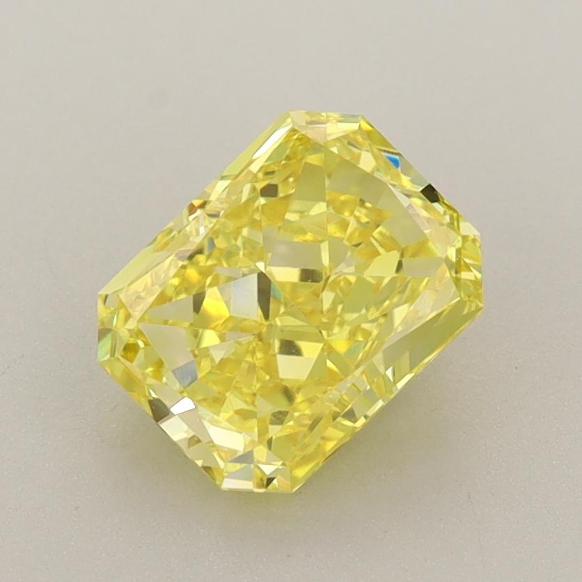 1.49 Ct. Fancy Vivid  Yellow Radiant Lab Grown Diamond
