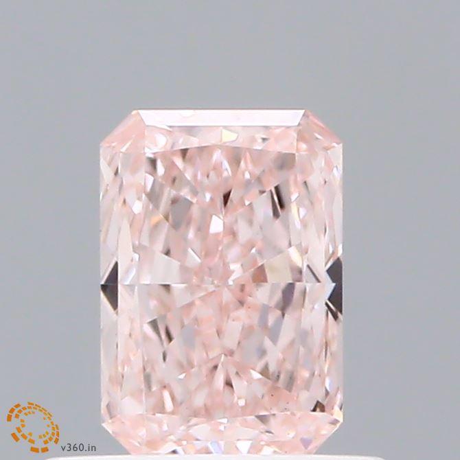 0.62 Ct. Fancy Pink Radiant Lab Grown Diamond