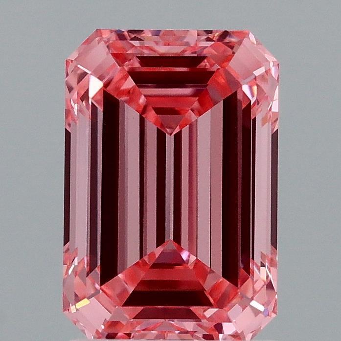 2.05 Ct. Fancy Vivid Pink Emerald Lab Grown Diamond