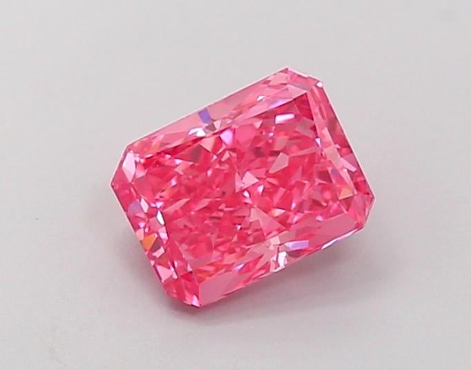 1.03 Ct. Fancy Vivid Pink Radiant Lab Grown Diamond
