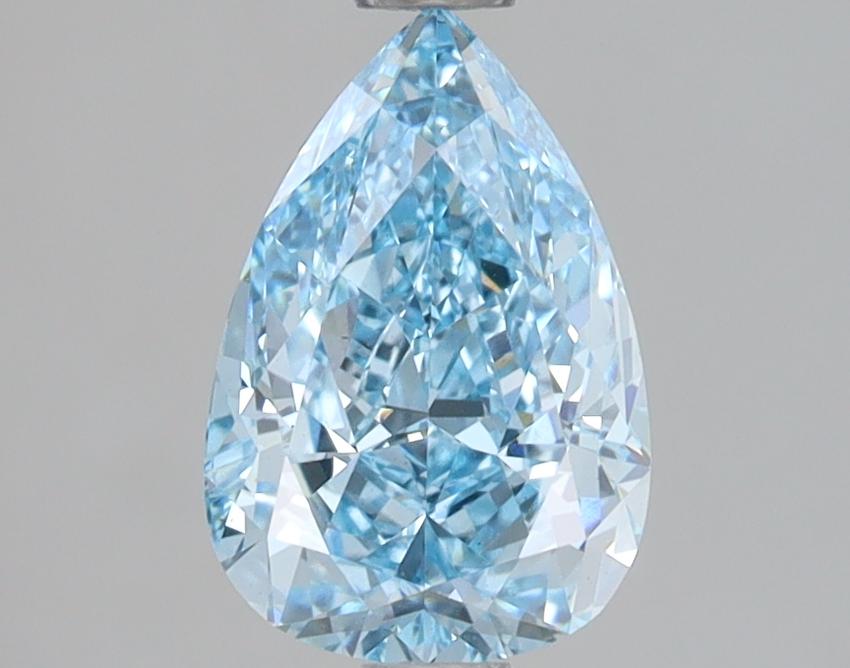 1.52 Ct. Fancy Vivid Blue Pear Lab Grown Diamond