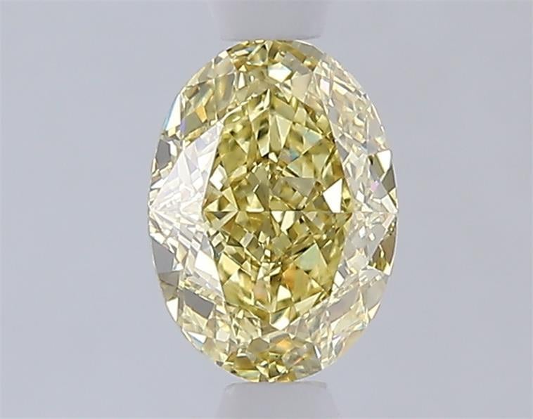 1.05 Ct. Fancy Intense  Yellow Oval Lab Grown Diamond