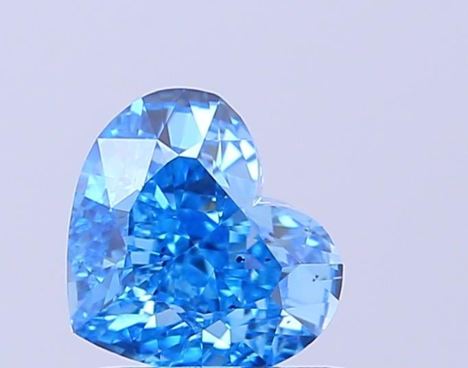1.05 Ct. Fancy Vivid  Blue Heart Lab Grown Diamond