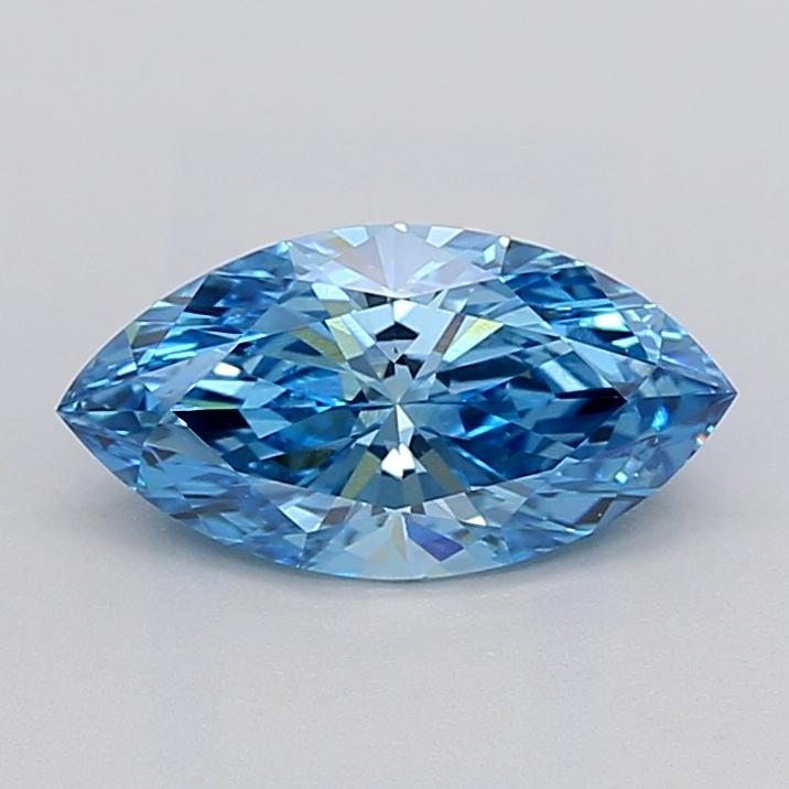 1.51 Ct. Fancy Vivid  Blue Marquise Lab Grown Diamond