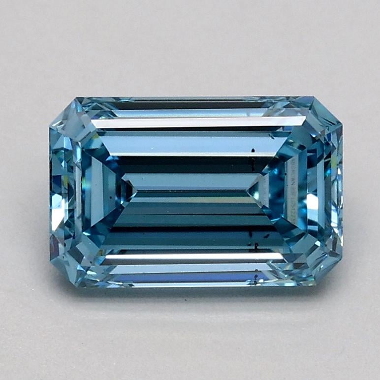 1.00 Ct. Fancy Intense Blue Emerald Lab Grown Diamond