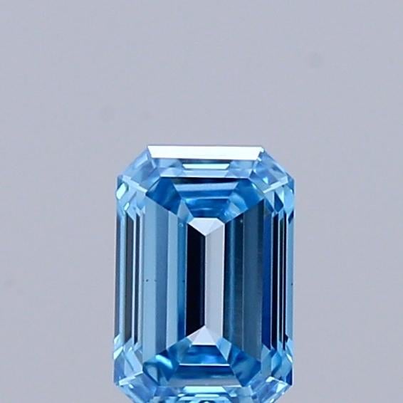 0.32 Ct. Fancy Vivid  Blue Emerald Lab Grown Diamond