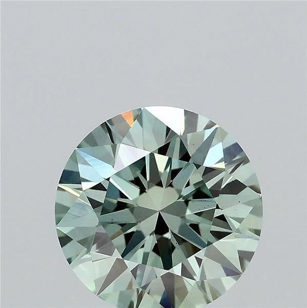 1.95 Ct. Fancy Vivid  Green Round Lab Grown Diamond