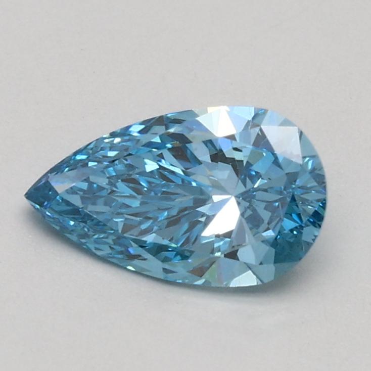 0.54 Ct. Fancy Vivid Blue Pear Lab Grown Diamond