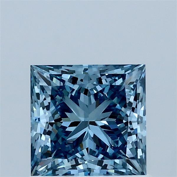 1.01 Ct. Fancy Vivid Blue Princess Lab Grown Diamond