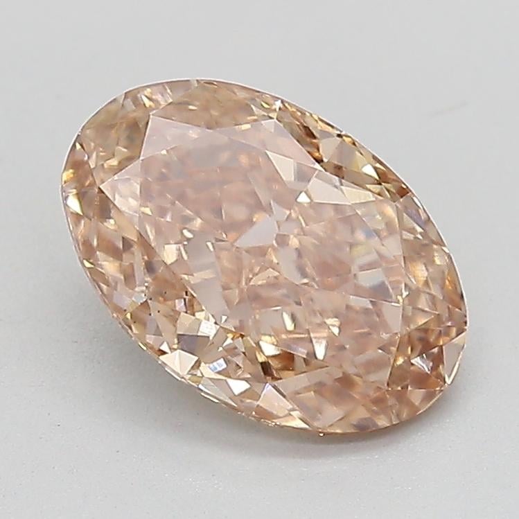 1.34 Ct. Light  Brown Oval Lab Grown Diamond