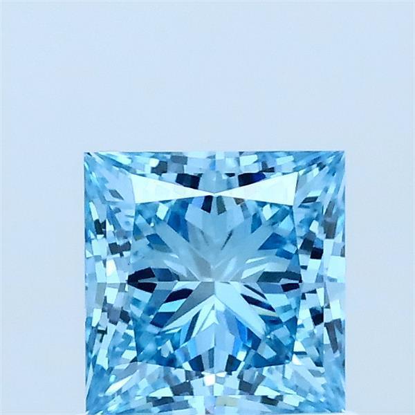 1.01 Ct. Fancy Vivid Blue Princess Lab Grown Diamond