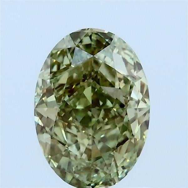 1.09 Ct. Fancy Yellow Green Oval Lab Grown Diamond