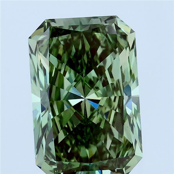 3.50 Ct. Fancy Vivid Green Radiant Lab Grown Diamond