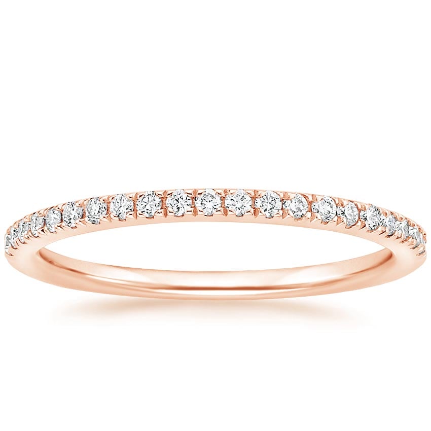 14K Rose Gold Ballad Diamond Ring (1/6 ct. tw.), large top view