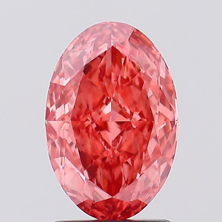 2.05 Ct. Fancy Vivid Pink Oval Lab Grown Diamond