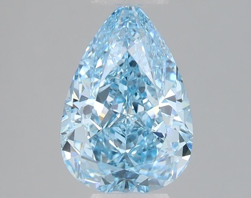 1.55 Ct. Fancy Vivid Blue Pear Lab Grown Diamond