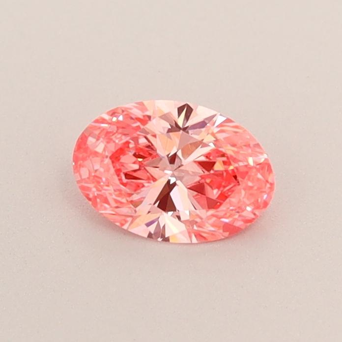 0.35 Ct. Fancy Vivid  Pink Oval Lab Grown Diamond