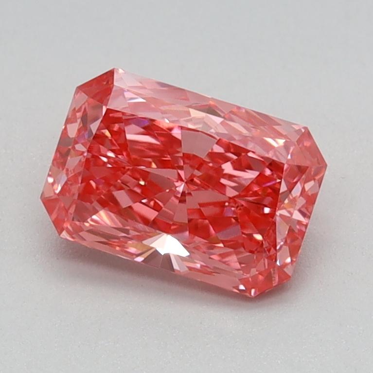 0.73 Ct. Fancy Vivid Pink Radiant Lab Grown Diamond