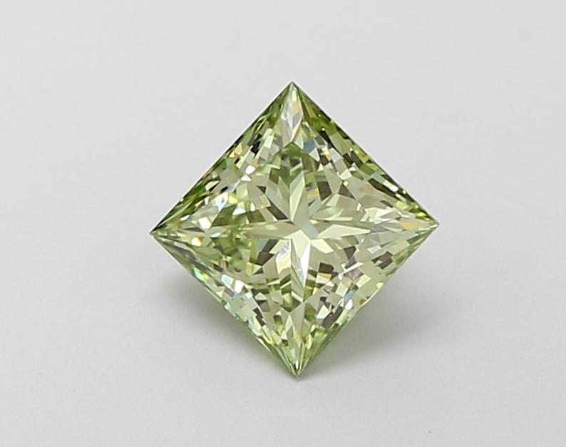 1.00 Ct. Fancy Intense Green Princess Lab Grown Diamond