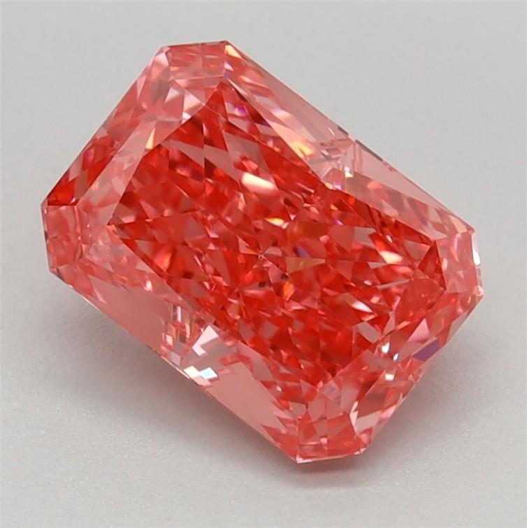1.53 Ct. Fancy Vivid Pink Radiant Lab Grown Diamond
