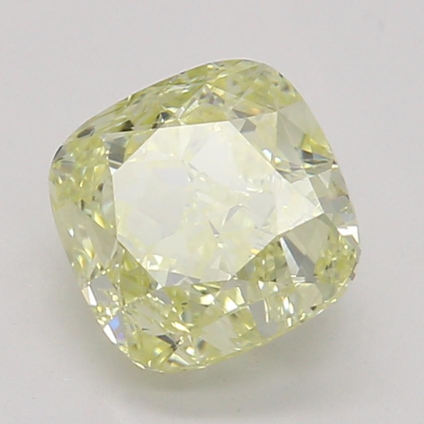 0.81 Ct. Fancy Light Yellow Cushion Diamond