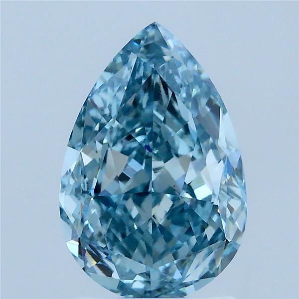 2.26 Ct. Fancy Vivid Blue Pear Lab Grown Diamond