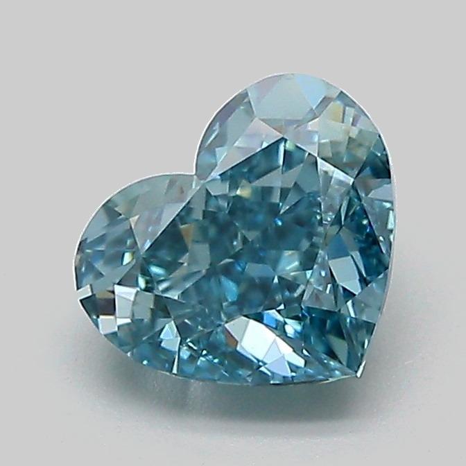 1.33 Ct. Fancy Vivid Blue Heart Lab Grown Diamond