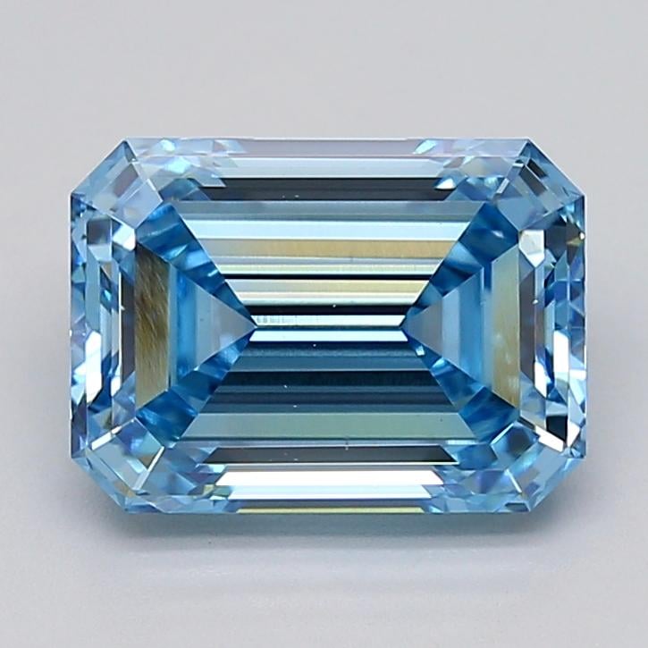 4.06 Ct. Fancy Vivid  Blue Emerald Lab Grown Diamond