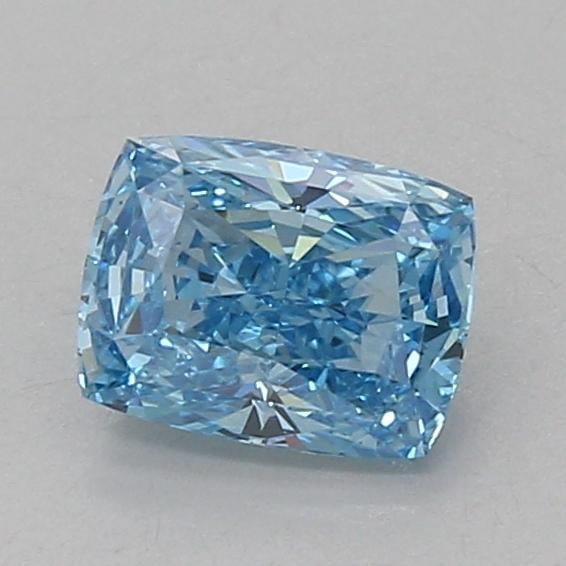 1.06 Ct. Fancy Vivid Blue Cushion Lab Grown Diamond