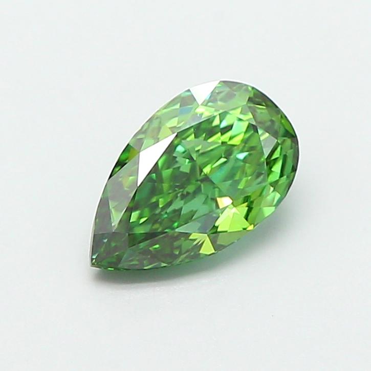 1.01 Ct. Fancy Vivid Green Pear Lab Grown Diamond