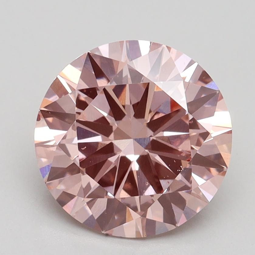 2.30 Ct. Fancy Intense Pink Round Lab Grown Diamond