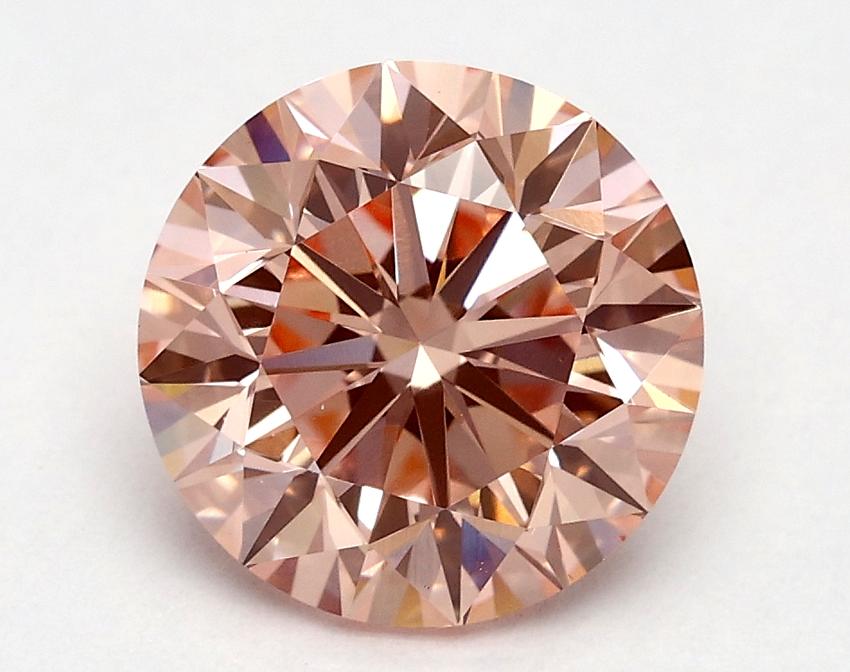 1.8 Ct. Fancy Vivid Pink Round Lab Grown Diamond
